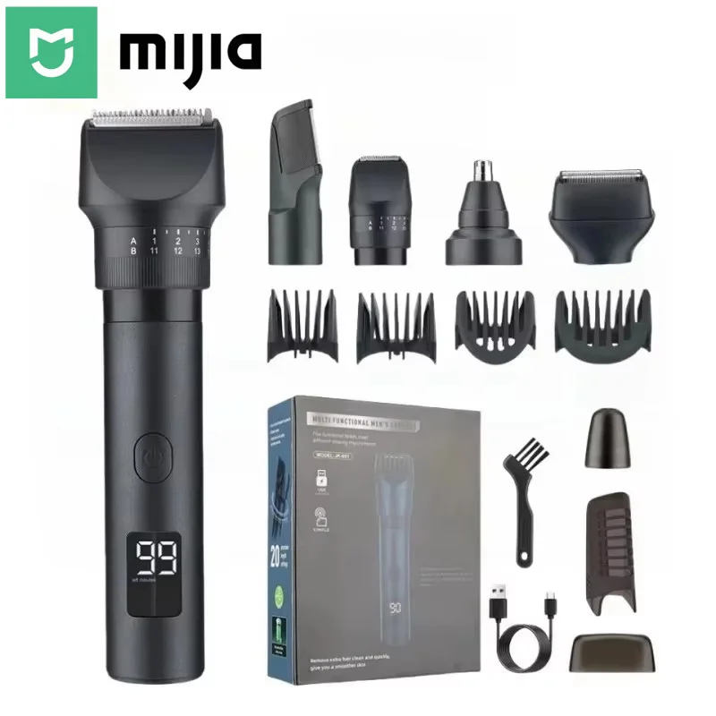 

Водонепроницаемый триммер для тела и бороды Mijia IPX6 для мужчин, 5 в 1, перезаряжаемый, беспроводной, электрическая бритва, машинка для стрижки волос