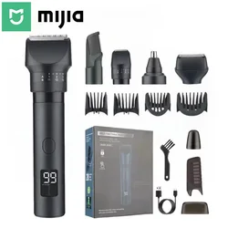 Mijia Waterproof IPX6 Body Beard Hair Trimmer for Men 5 IN 1 Rechargeable Cordless Electric Razor Hair Clipper Shaver