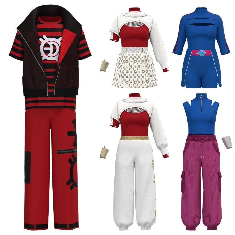 

Костюм для выступления на Хэллоуин, костюм зомби для средней школы 4, ролевая одежда в готическом стиле, панк, ретро, одежда для косплея родителей и детей