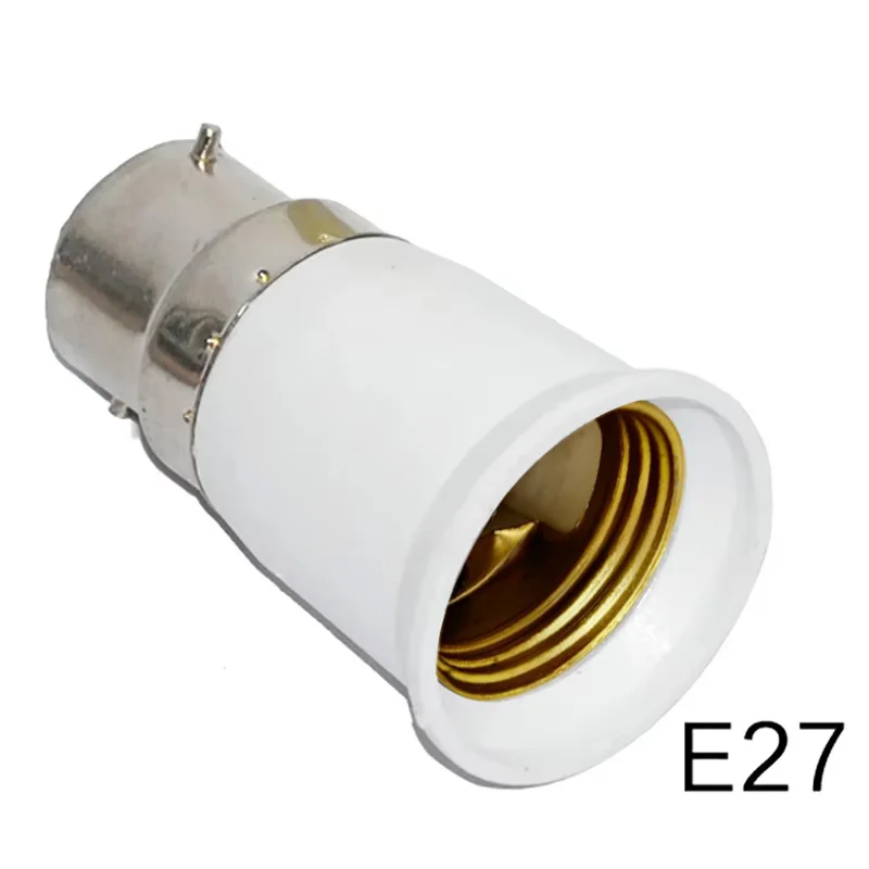 B22 to E27 Bulb Socket Adapter High Quality Lamp Holder Converter PC Fireproof Lamp Base for Led Corn Spotlight Bulb 110V 220V