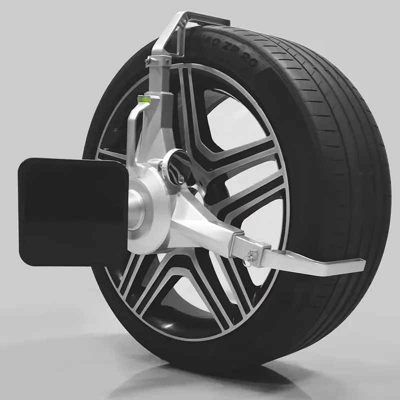 Non-damage Touchless Wheel Clamp Wheel Alignment for Non-destructive Automotive Service