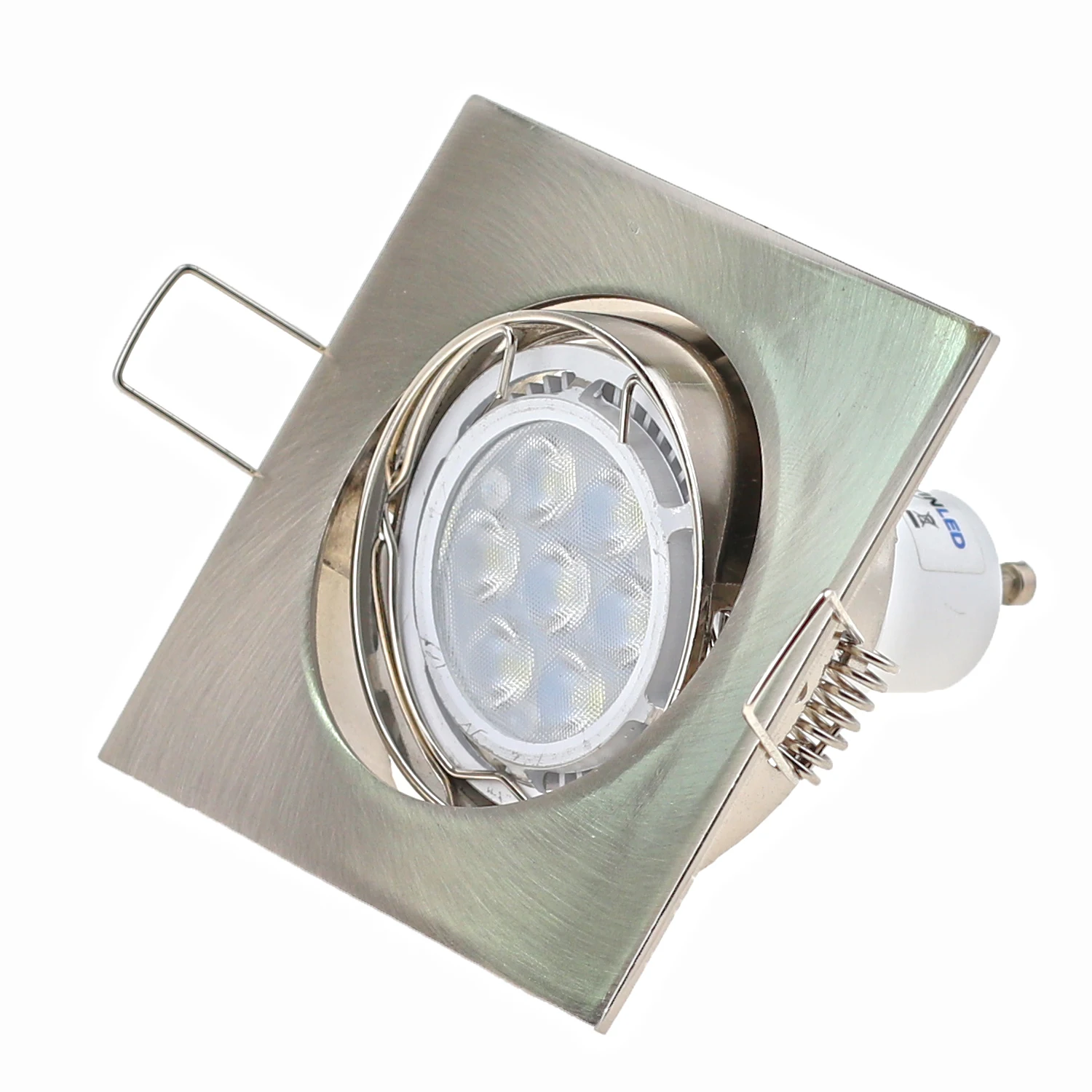 Vierkante Inbouw Plafond Downlight Uitsparing 70Mm Montageframe Gu10/Mr16 Halogeenlamphouder Basis Verlichtingsarmatuur