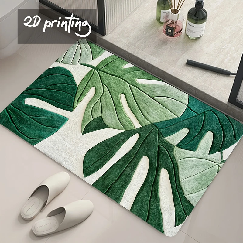 

Супервпитывающий нескользящий коврик для ванной, быстросохнущий коврик для душа, кухонный коврик, придверный коврик, напольный коврик для дома