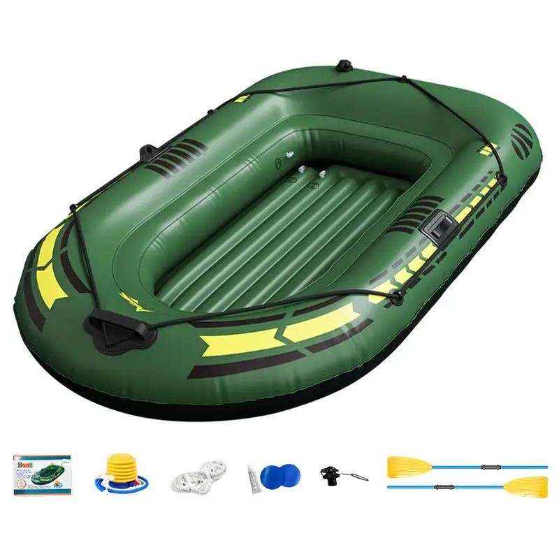 

2 People 0.4mm PVC Canoe Kayak Rubber Dinghy Thicken Foldable Iatable Fishing Boat 192x113x40cm Air Boats For Outdoor Rafting