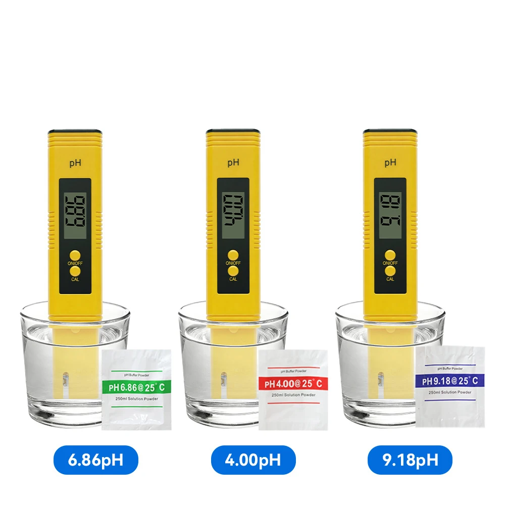 PH Meter Aquarium Pocket Pen 0.01 High Precision for Water Quality Tester with 0-14 Measurement Range for Aquarium Swimming Pool