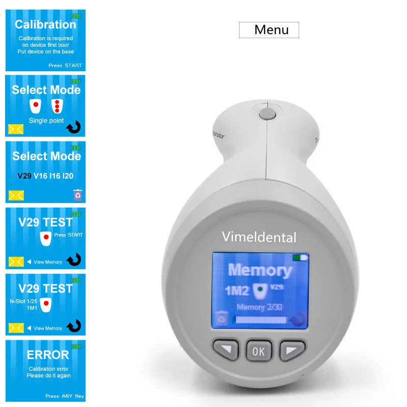 Denta Digital Shade Guide LED Tooth Teeth Whitening Color Comparator Machine Equipment