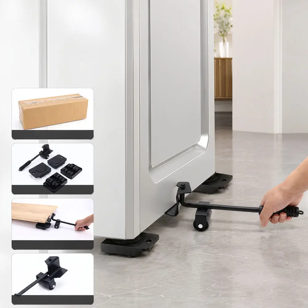 Universal Furniture Transport Lifter Bar Roller Pads For For Dongzhe Home Appliances Moving Heavy Duty Lifting Hand Tools view 2