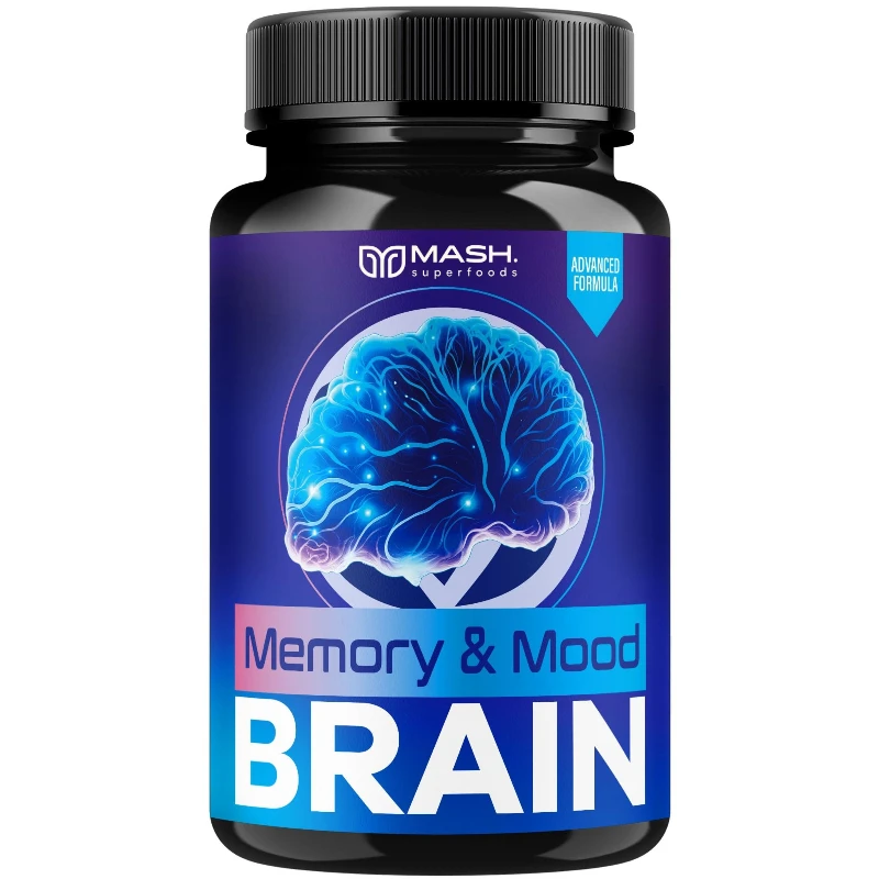 Helps to enhance memory, learning ability, improve thinking, concentration. Improves mood and supports a healthy brain.