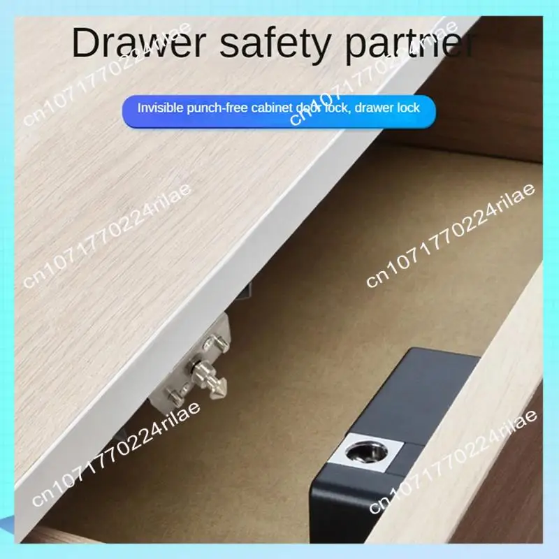 A17Z قفل باب خشبي ذكي بدون مفتاح قفل إلكتروني غير مرئي بطاقة IC Ttlock App فتح خزانة خزانة الأثاث قفل للدرج Durab #4