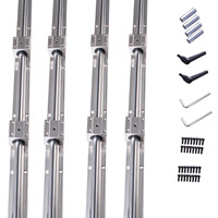 2 sets of splicing SBR16 SBR20 linear guide rail 2500 3000 3500 4000 4500mm with SBR16 SBR20 slider and pin
