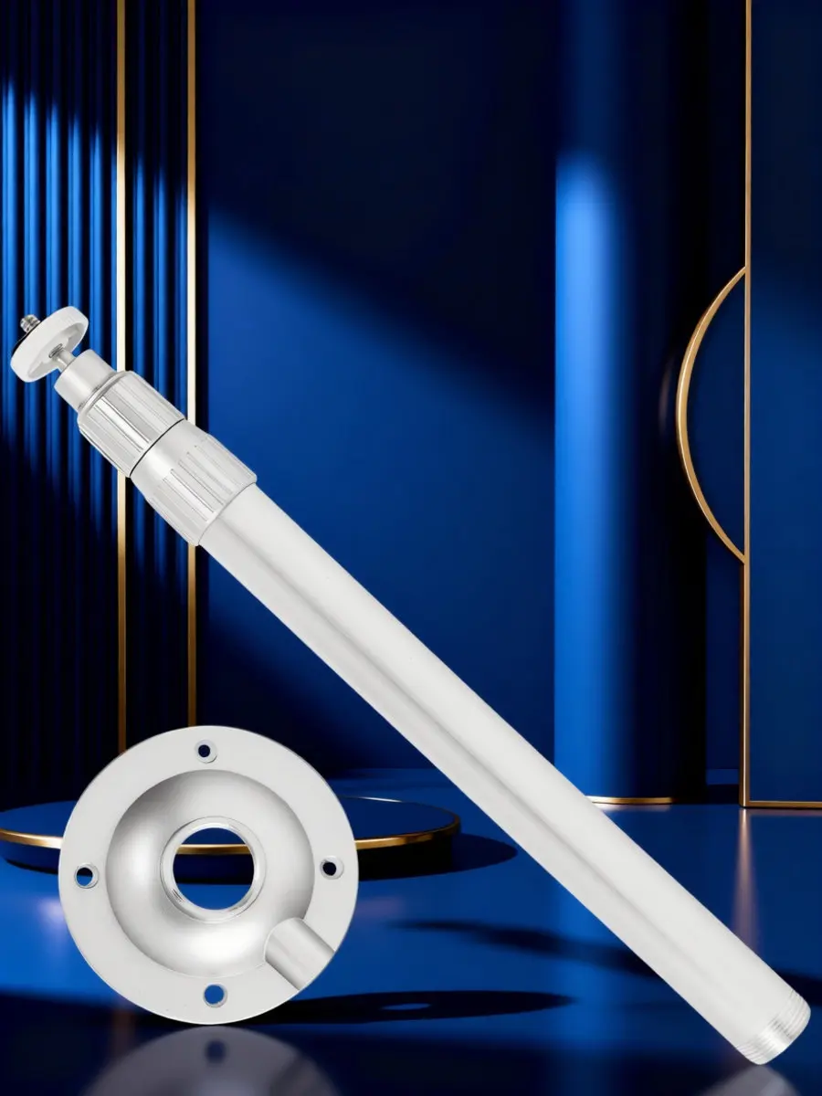 Aluminum Alloy Telescopic Camera Mount Bracket Adjustable Length 30-60Cm Universal Projector Ceiling Rotatable Head Extendable