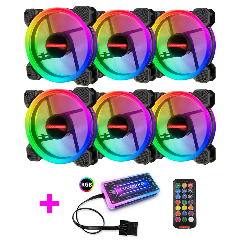 Case PC Lab】COOLMOON 【Small Fan pcs 10 PC用ファン・クーラー