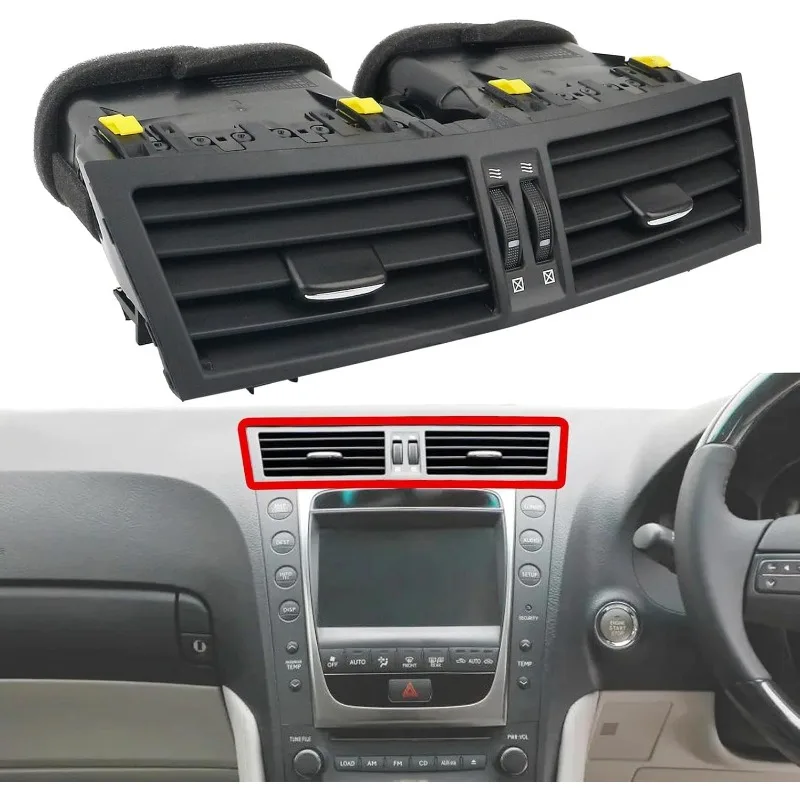 

Center Dashboard A/C Air Vent Compatible with Lexus GS300 GS350 GS430 GS450H GS460 Replaces 55660-30411 E0 55660-30900 E0