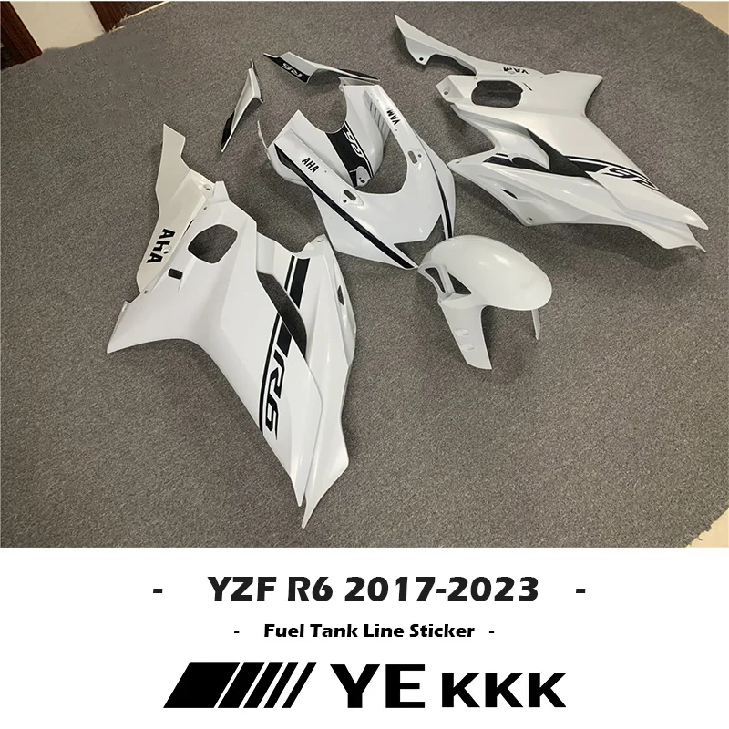 

Fairing Shell Sticker Decal Whole Car Line All LOGO R6 2017-2023 For YAMAHA YZF-R6 YZF R6 600 17 18 19 20 21 22 23