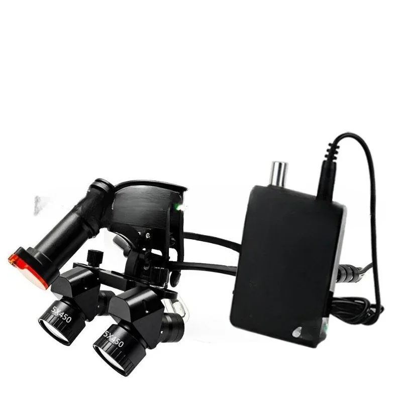 Head mounted corner magnifying glass wired lamp holder high definition lens