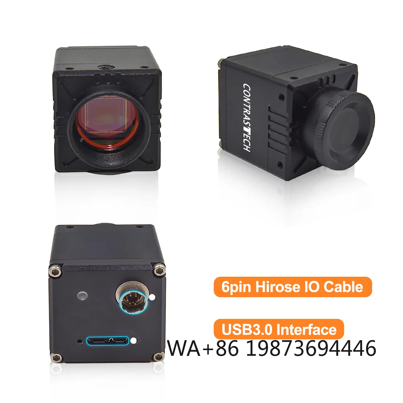 5MP 60fps USB3 Vision Global Shutter RGB+NIR Multispectral Camera for Sorting