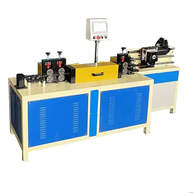 Wire Coil Straightener and Cutter Machine for Steel Bar Rebar PLC Controlled Automatic with 1.8-8.0mm Wire Diameter