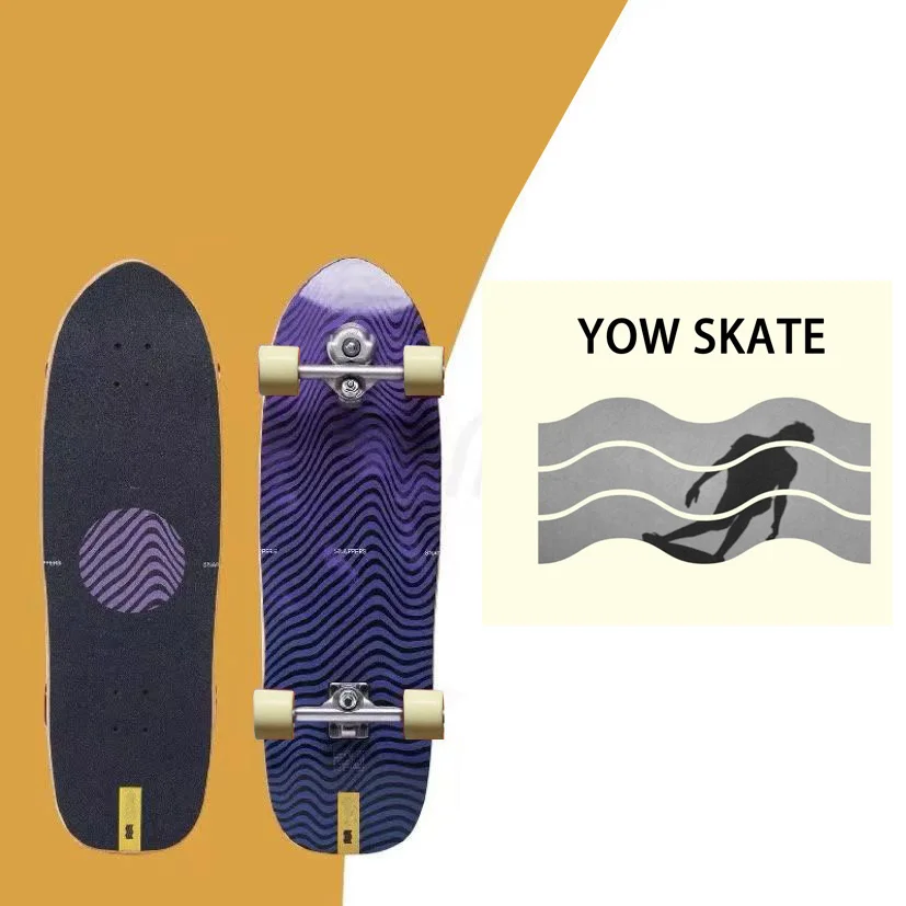 

YOW SKATE brand land surf skateboard surfskate longboards good quality spring system branded