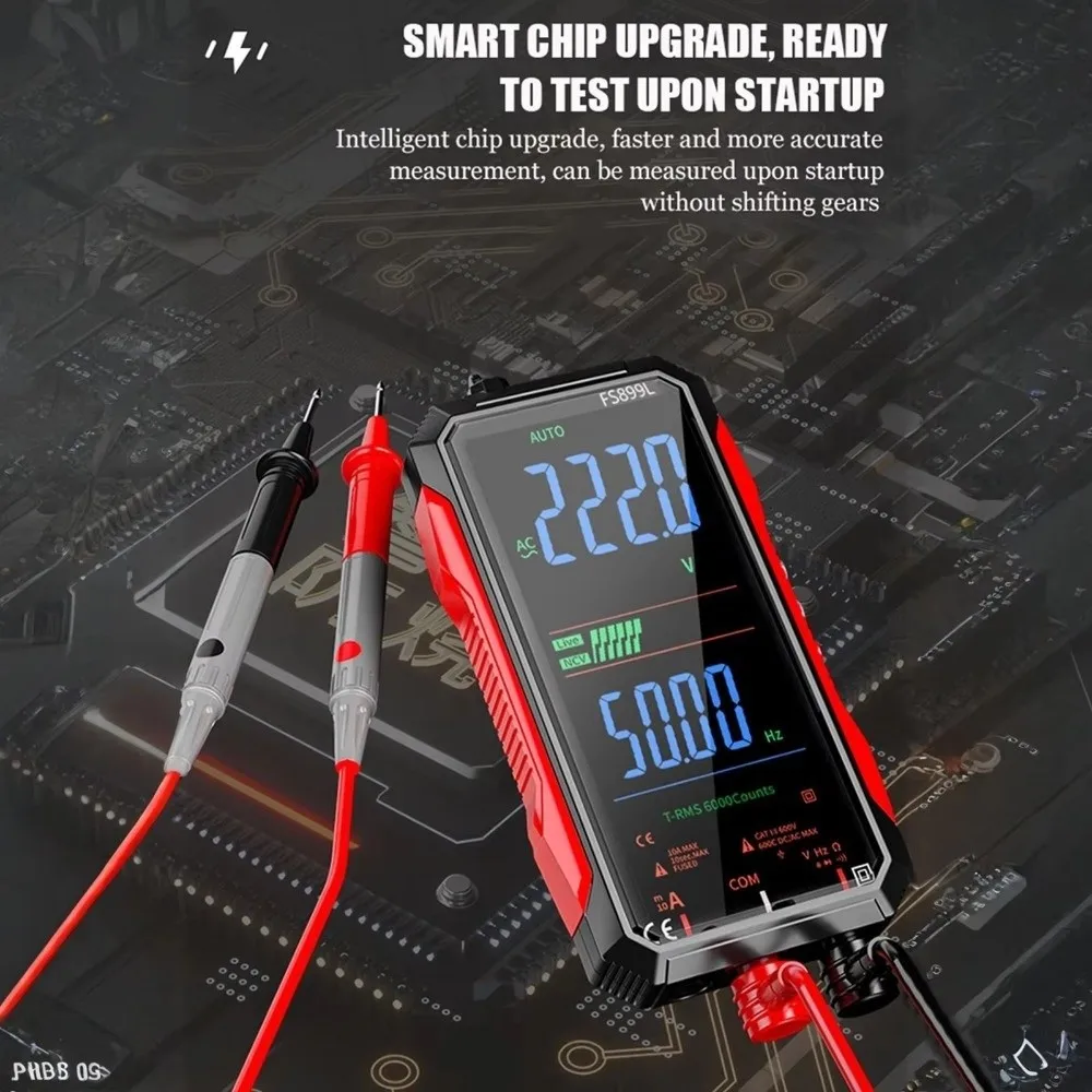 Smart Digital Multimeter Rechargeable Auto-Ranging Ohm Volt Amp Meter Diode Tester NCV Continuity Tester Electrical Issues