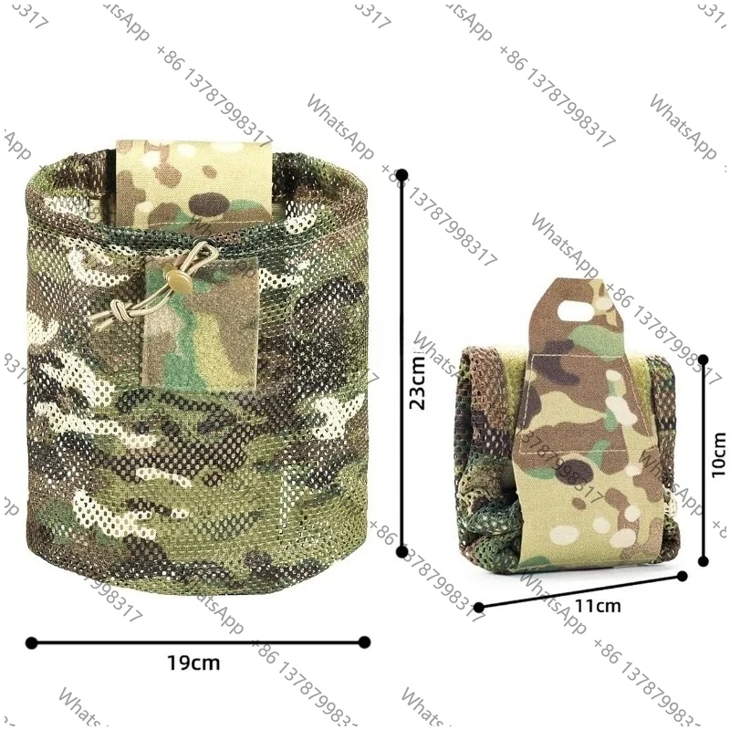 Tactical Drop Pouch Mag Mesh Dump Bag MOLLE Folding Storage Pack for Magazine Recycling Camping Medical Kit Hunting Equipment