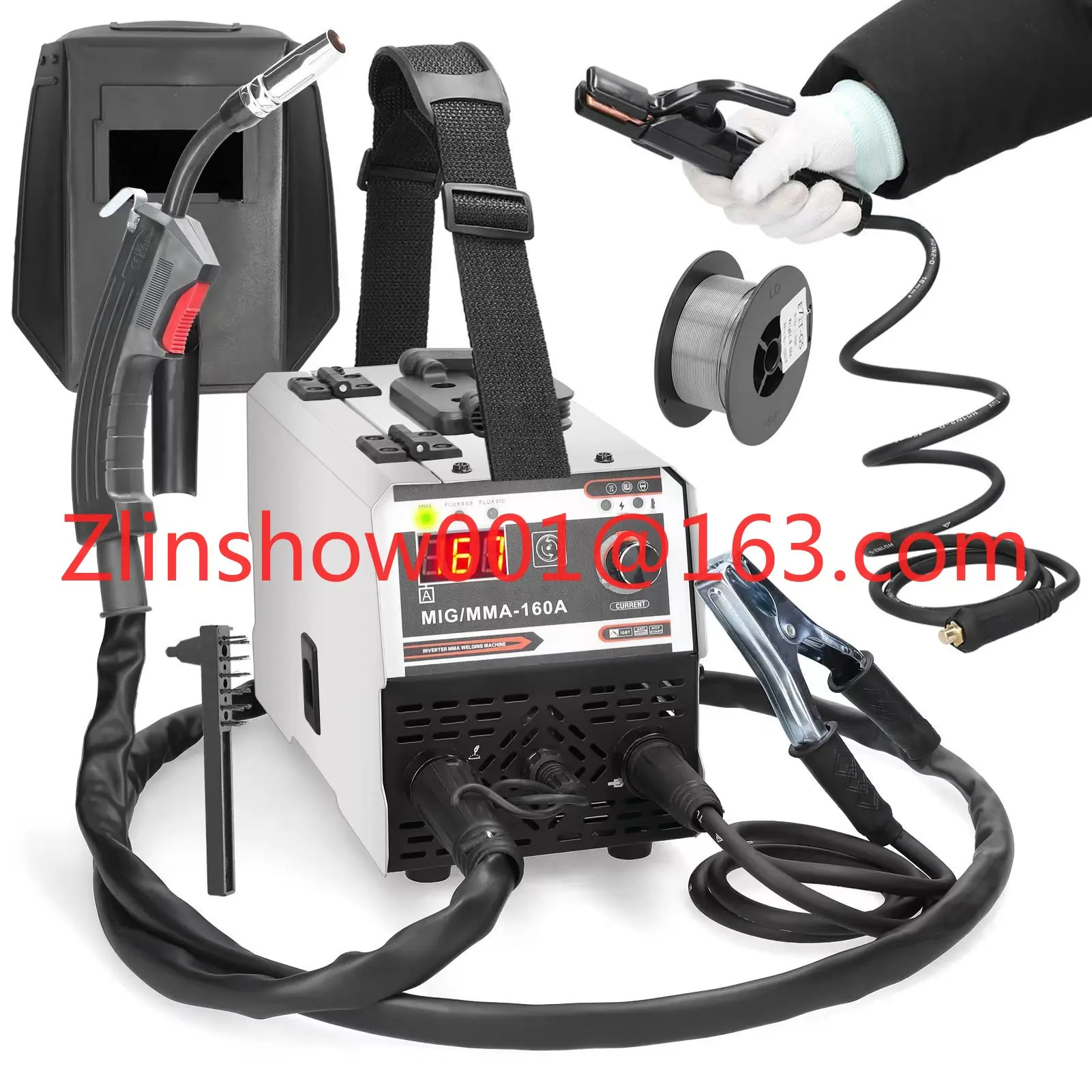 MMA-160A Gas Shielded Welding Machine Built-in High-efficiency Cooling Fan Multiple Over-current and Over-temperature protection