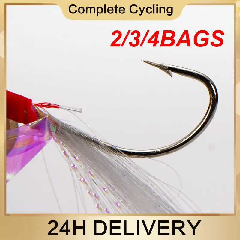 2/3/4BAGS Bass Lure Versatile Wire Tool High Carbon Steel Fishing Hook Set High Carbon Steel Sea Fishing Long-lasting