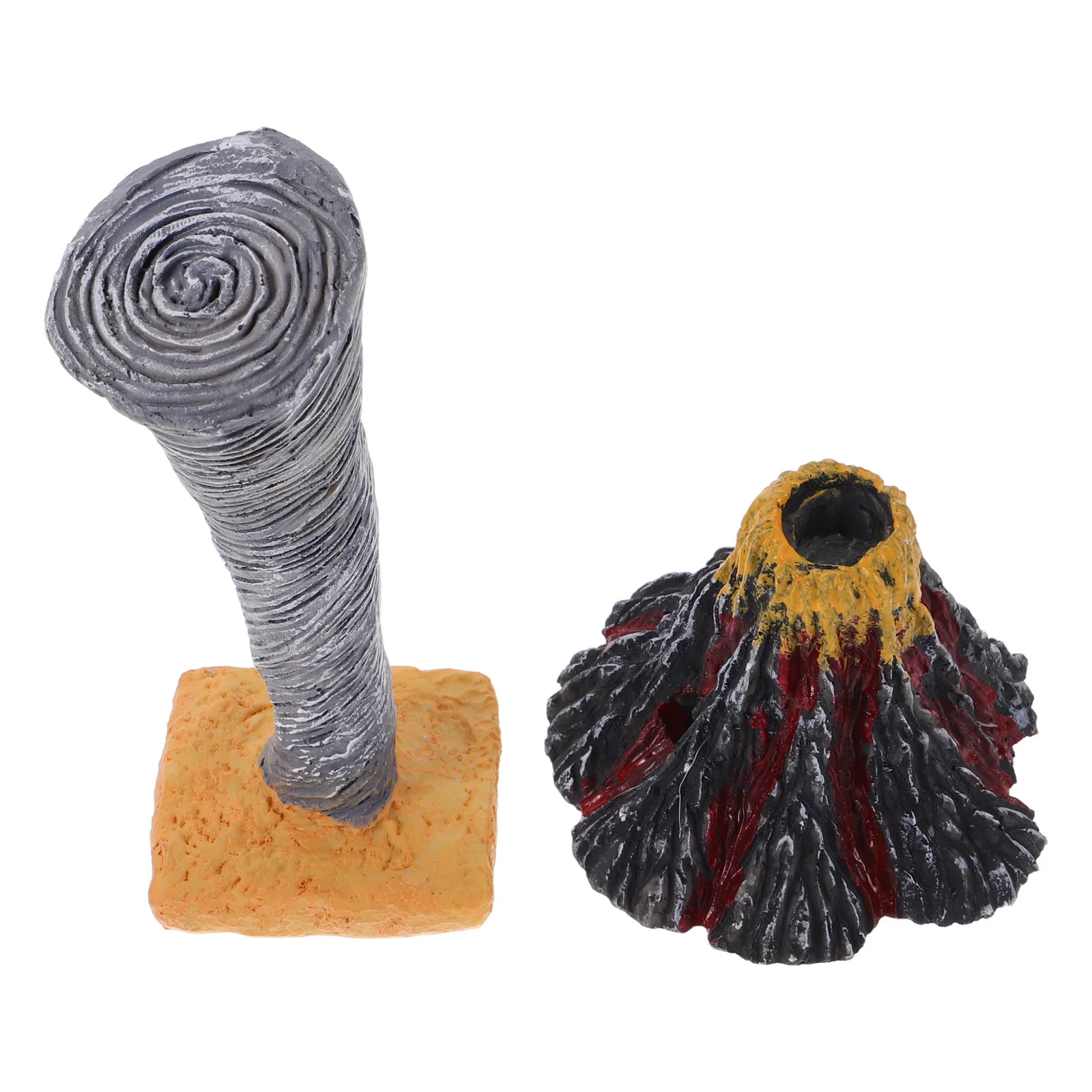 

2Pcs Natural Disaster Teaching Aid Realistic Volcano Eruption Tornado Interactive Sand Table Science Kit Stem Educational