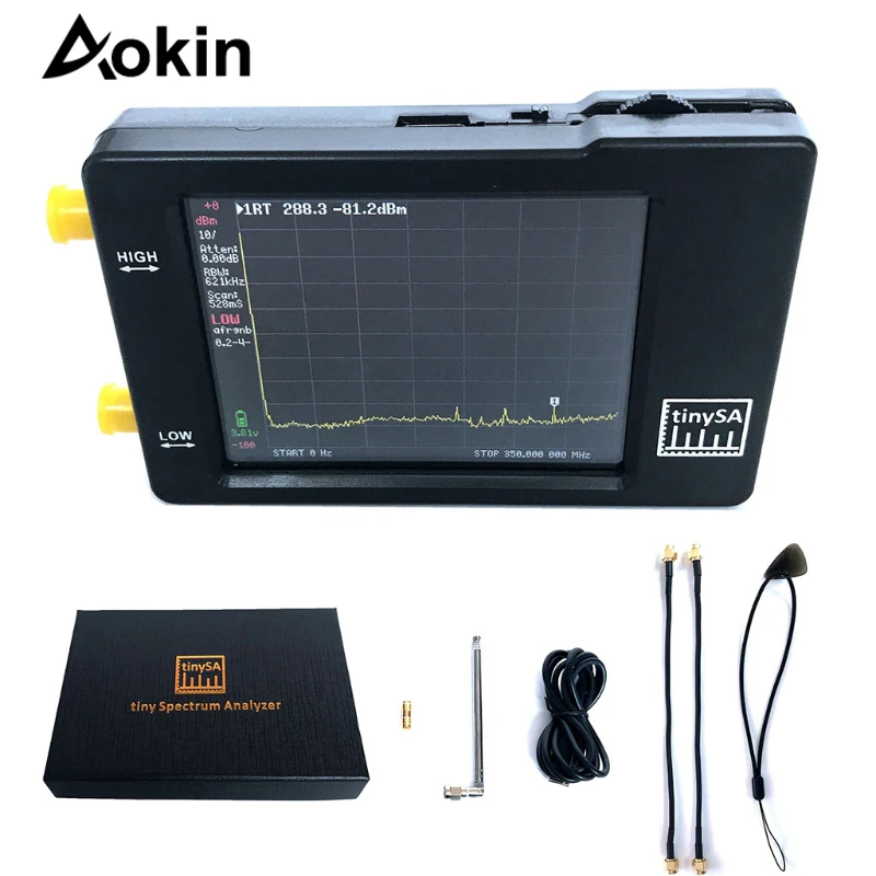 

Portable Tiny SA Handheld Spectrum Analyzer 2.8 Inch Touching Screen Spectrum Analyzers Equipment Frequency Analyzer Tool