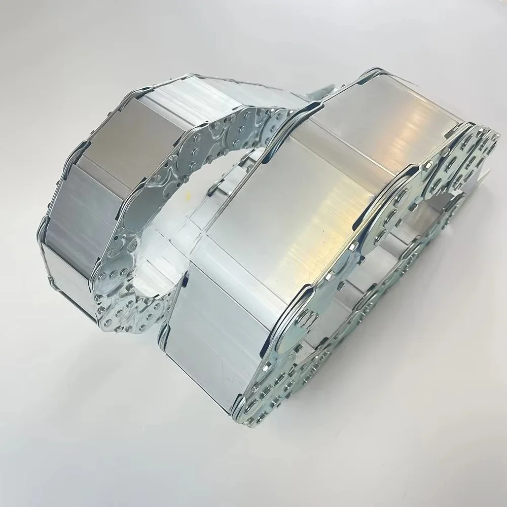 Metal drag chain, iron reinforced for bridge punching galvanized steel drag chain
