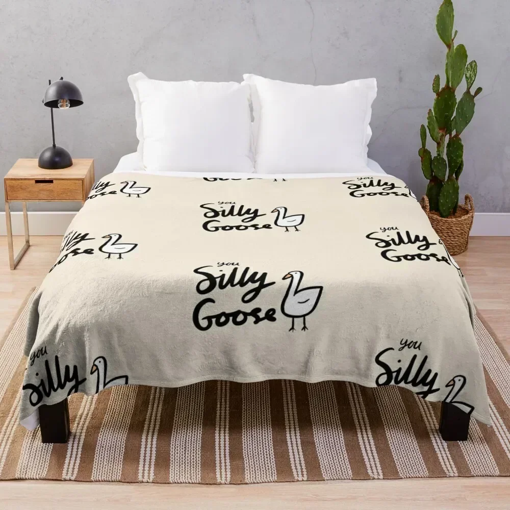 You Silly Goose Throw Blanket Stuffeds Sofa Quilt Decorative Throw Hairy Blankets