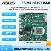 ASUS PRIME H310T R2.0 Mini ITX Motherboard Intel H310 LGA 1151 Support CPU Intel I7/I5/I3 8700 8100 9400 9100 DDR4 USB 3.1 Gen1