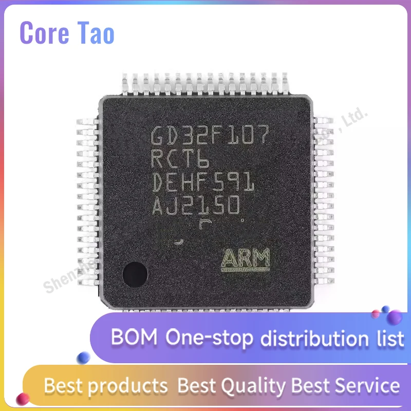 1PCS/LOT GD32F107RCT6 GD32F107 107RCT6 LQFP64 Microcontroller chips in stock