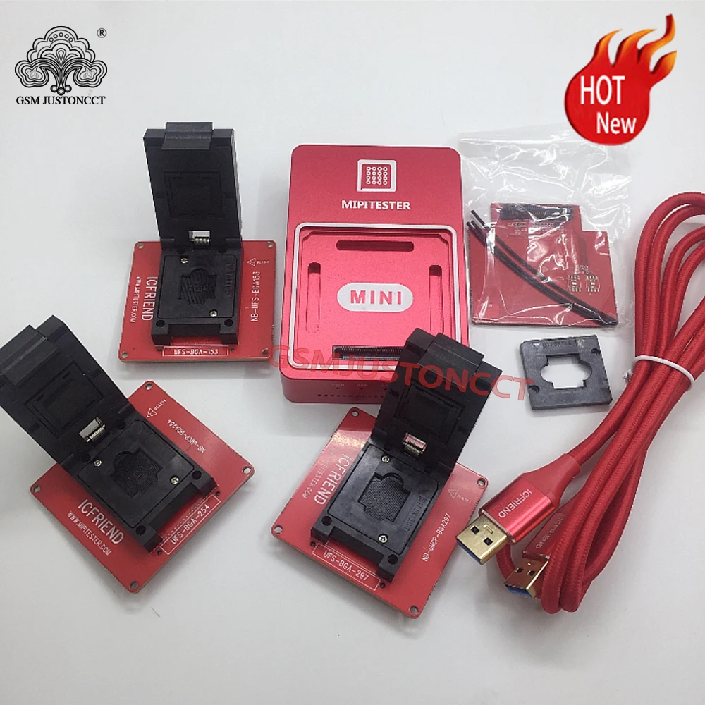 2025MIPITESTER Mini HOST and UFS BGA 254 SOCKET + UFS BGA 153 TOOL + UFS BGA 297 TOOL