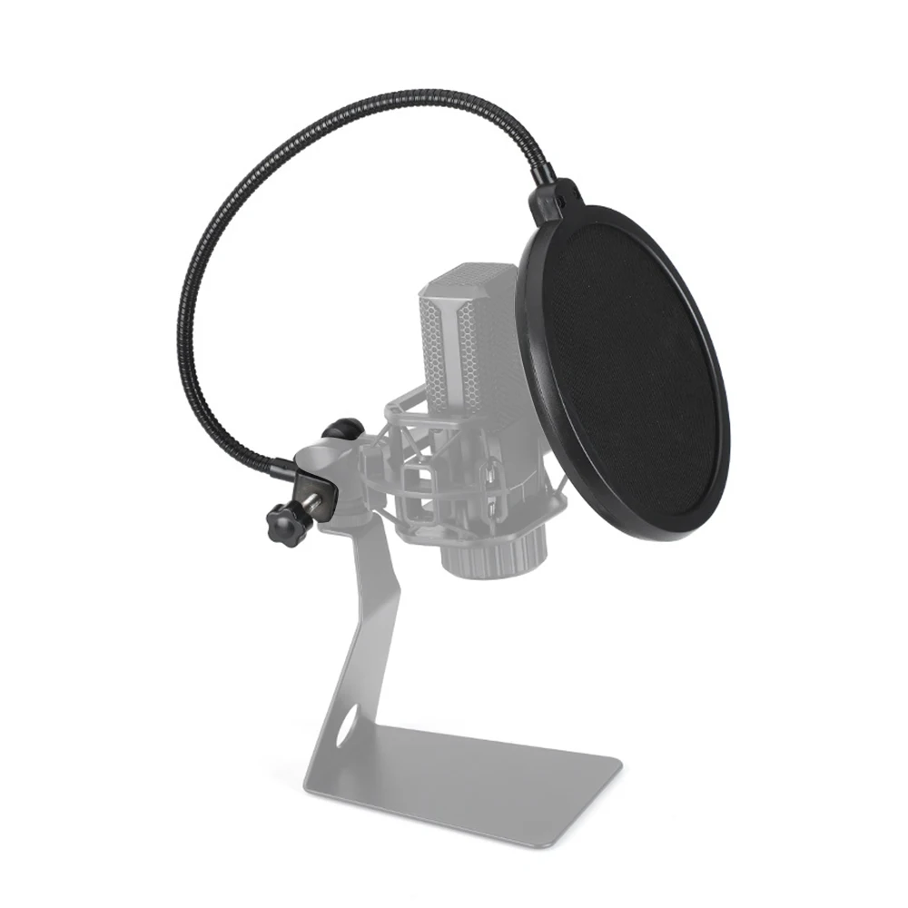 Desk-microfoonstandaard verstelbare microfoonbeugel intrekbare desktopschijf microfoonhouder houder Live Broadcas Mic-beugel