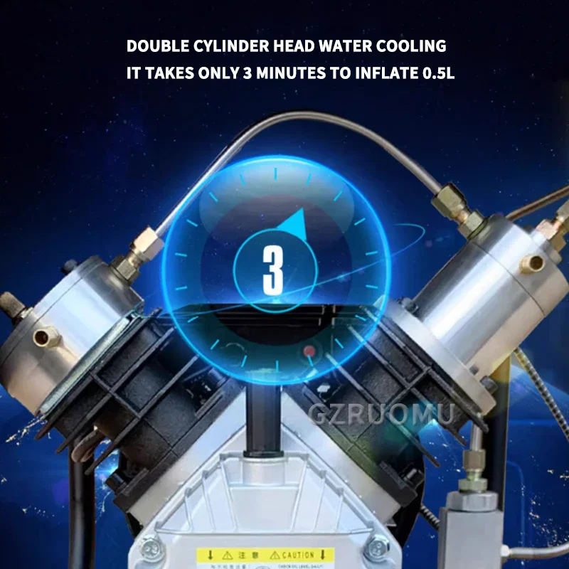 4500Psi 40MPA PCP Compressor High Pressure Air Compressor Auto-Stop for Fast Filling PCP Air Rifle Diving Tank