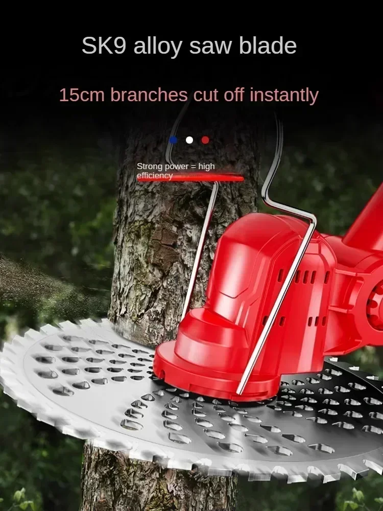 Electric Lawn Mower Small Size Lithium Battery Multifunctional Grass Trimmer Household Weed Whacker