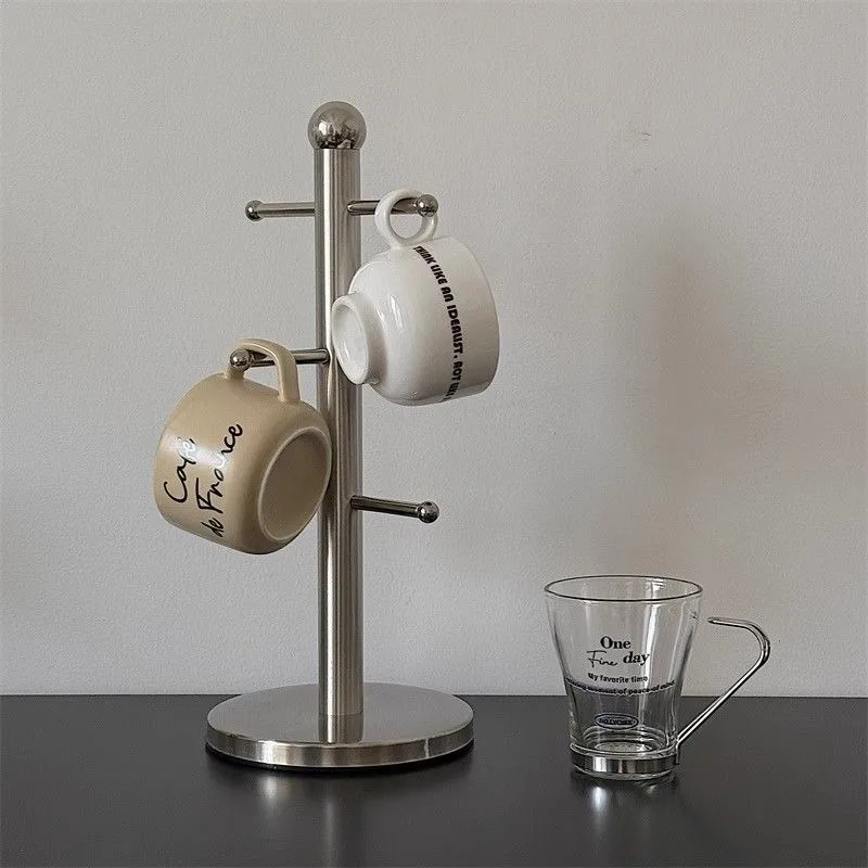 

Simple stainless steel cup holder, kitchen side cabinet, cup storage rack, drain rack