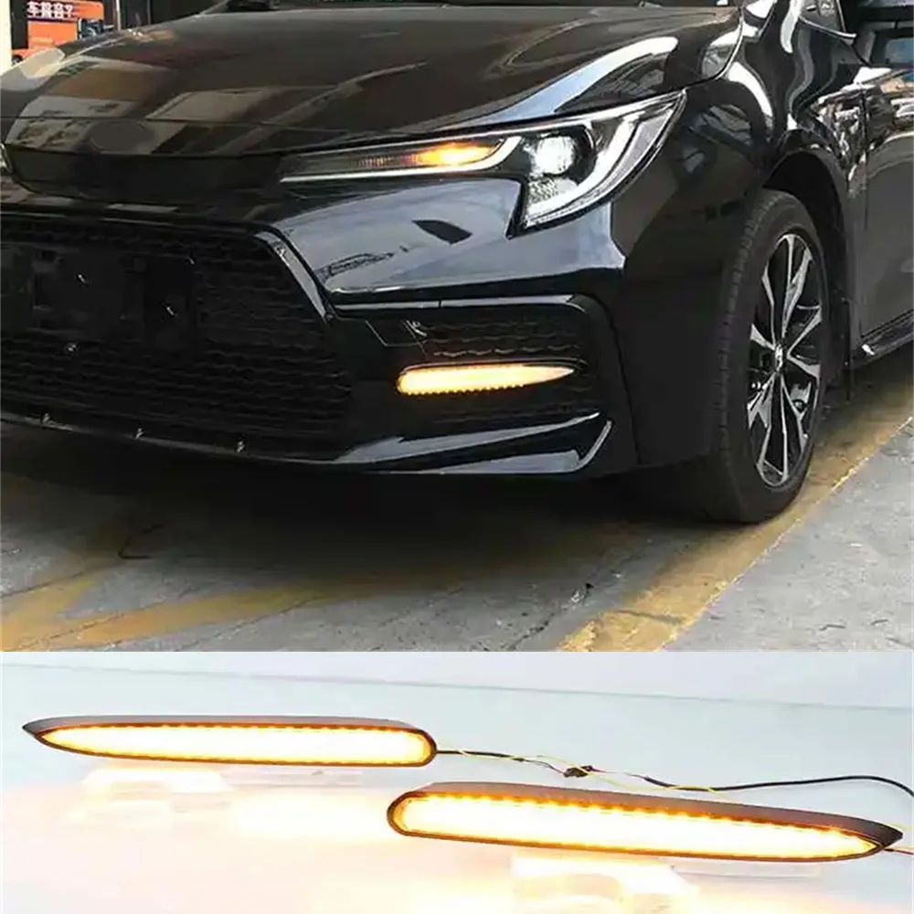 

For Toyota Corolla US Version 2020 2021 Daytime Running Light Led Front Fog Lamp Drl Waterproof 12V Daylight