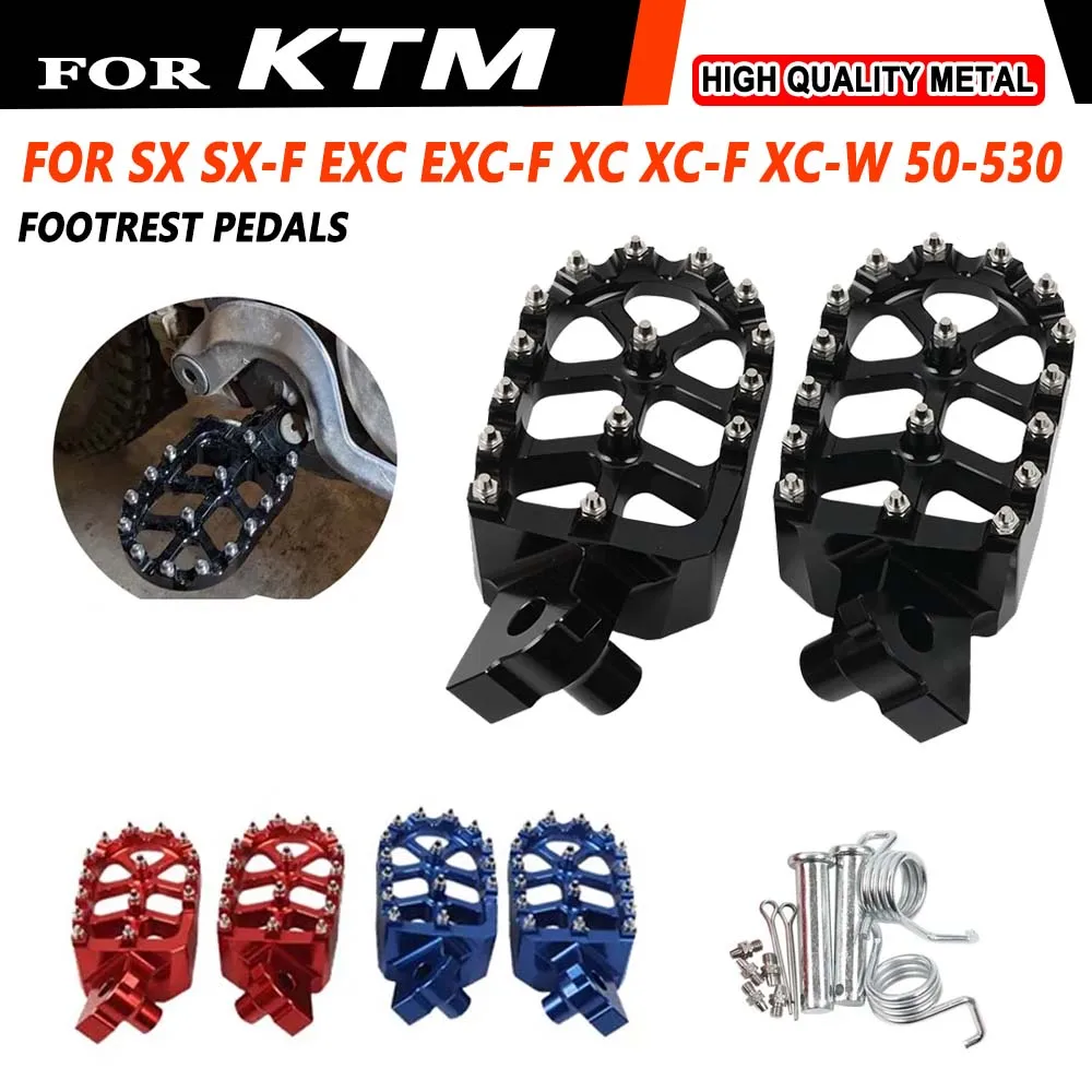 Footrest Footpegs Foot Rests Pedals For KTM 690 950 990 1050 1090 1190 1290 50 65 85 125 250 SX EXC 50SX 125SX 250SX 85SX