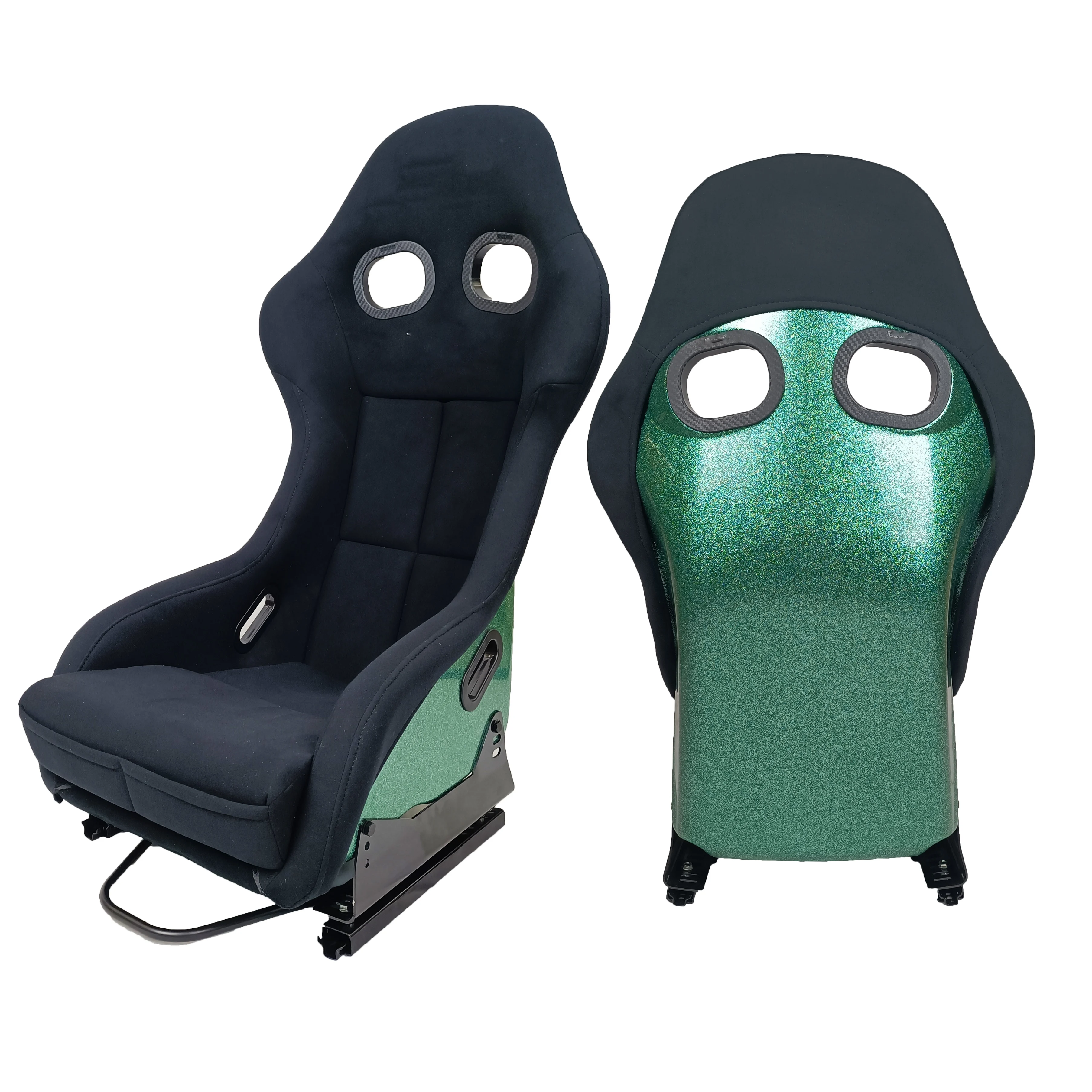 9003 Fabric PVC Leather Simulator Glitter Car Vehicle Sport Slider Universal SIM Bucket Racing Fiberglass Seats