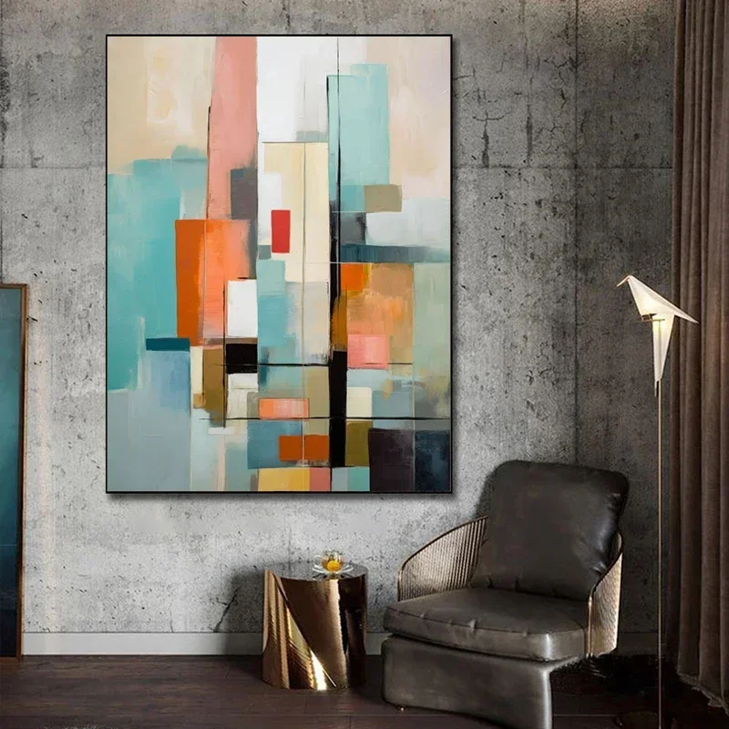 Classic Abstract Wall Art Matte Colour Oil Painting HD Canvas Print Poster Home Decor Living Room Bedroom Decorative Painting