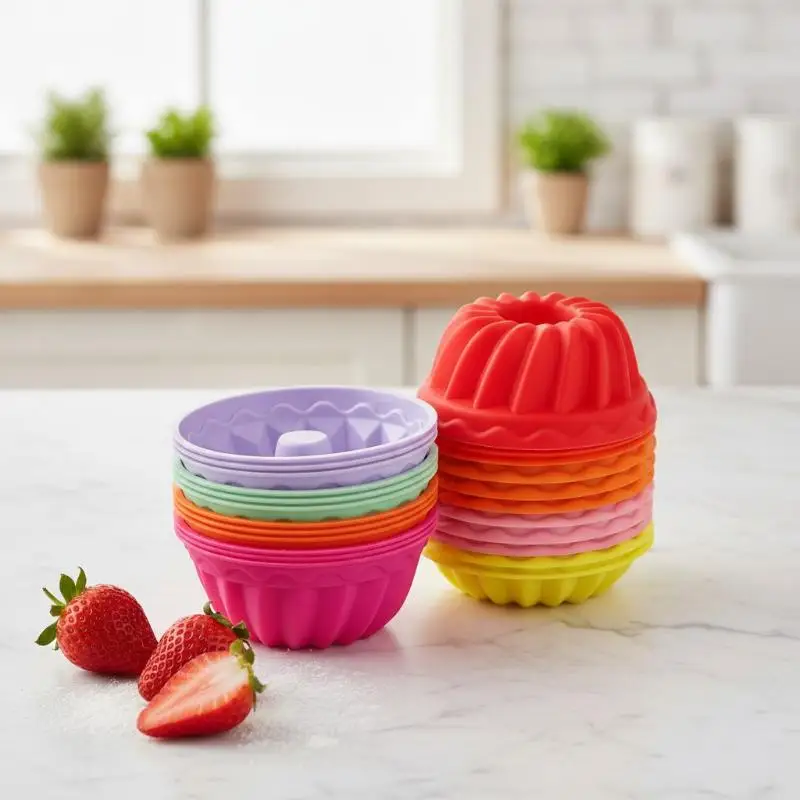 Silicone Cake Mold Food Grade Reusable Non-Stick Heat Resistant Bakeware for Home Cooking DIY Christmas Party Cake Treats