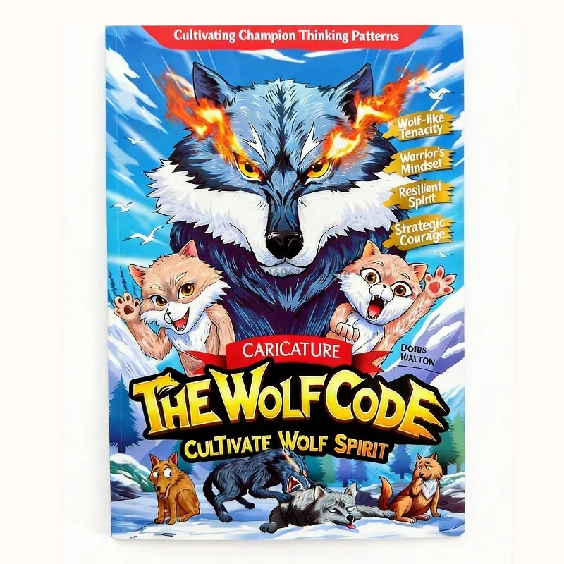 

The Wolf Code: Cultivate Wolf Spirit English Version Caricature Children's Book Growth Mindset & Tenacity Reading Book for Kids