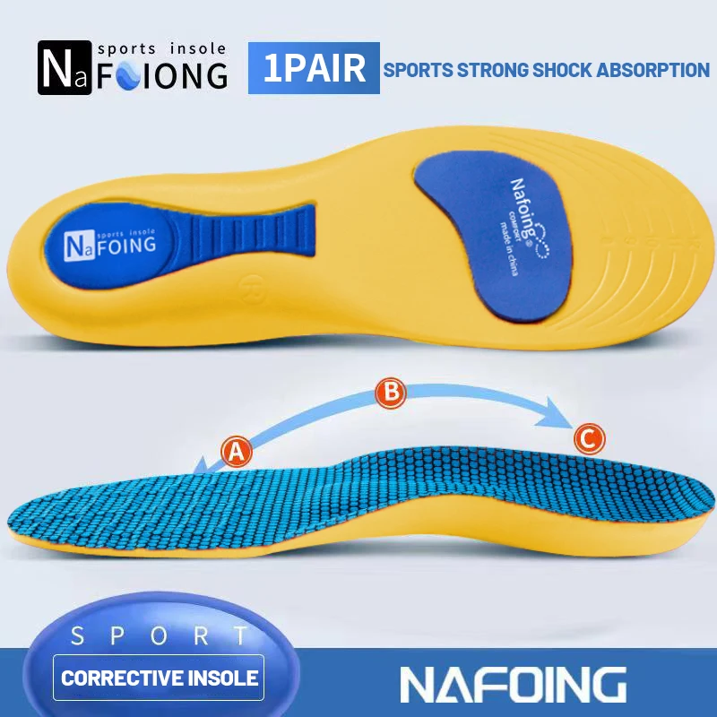 EVA Sport Inlegzolen voor Voeten Mannen Vrouwen Ademende Schokabsorptie Schoenen Orthopedische Binnenzool voor Hardlopen Basketbal Sportverzorging Pads - afbeelding 1