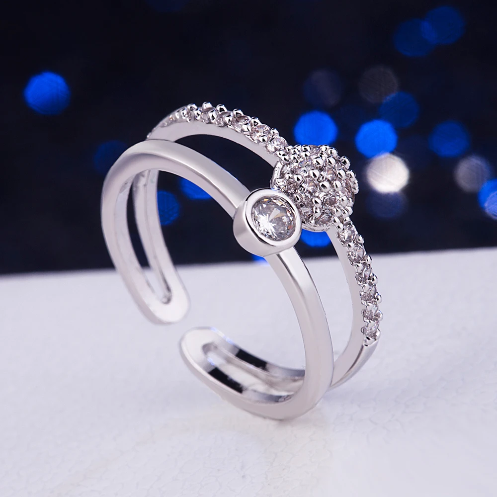 

Кольцо из стерлингового серебра 925 пробы с цирконом для женщин, сверкающее модное обручальное свадебное украшение, аксессуар для повседневной вечеринки, подарок для девочек