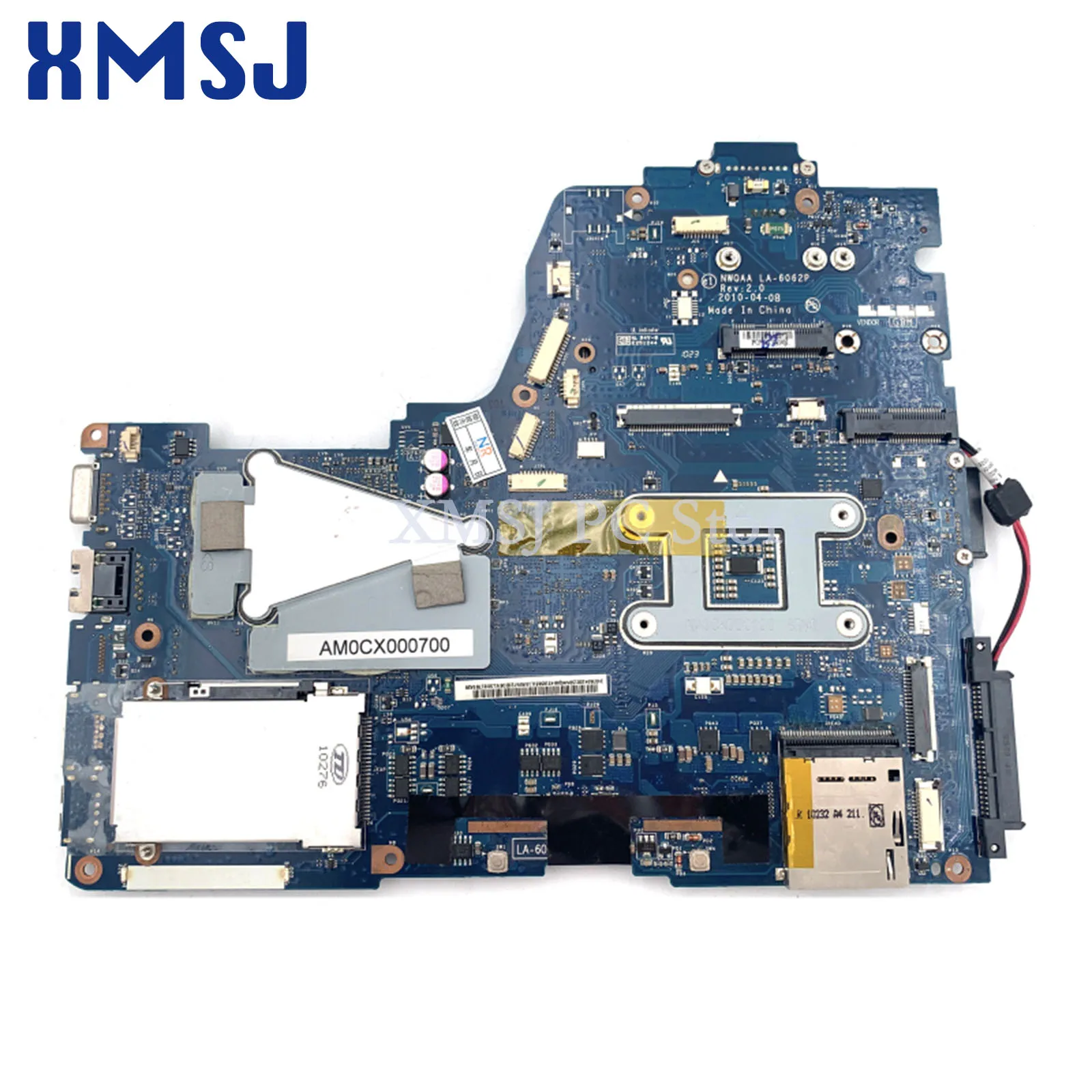 XMSJ For Toshiba Satellite A660 A665 K000104430 K000112450 LA-6062P Laptop Motherboard 3D Version GT330M GPU Free CPU