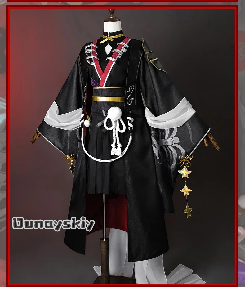 Diy Ss S @ AGenshin Impact 2025 Wanderer Scaramouche disfraz de Cosplay Tengu The Wanderer traje hecho en abanico para hombres traje de Anime