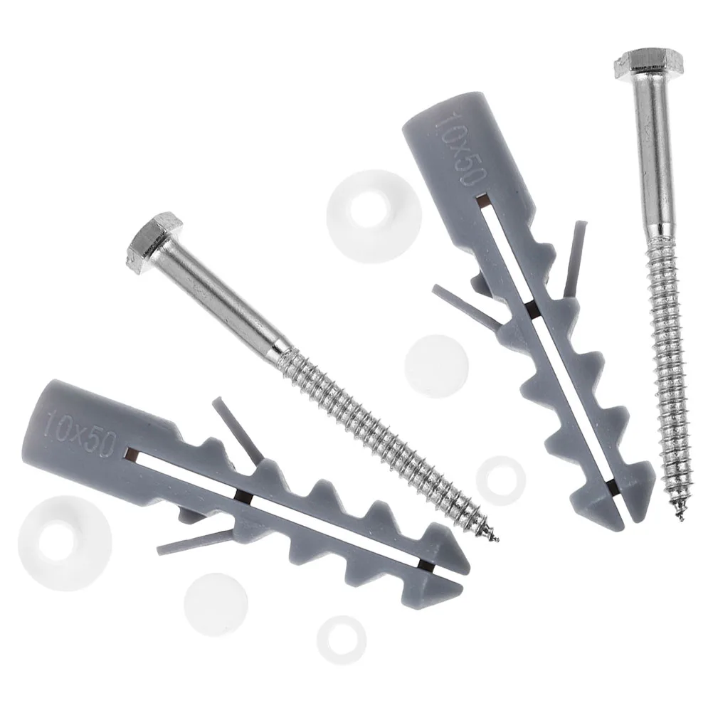 

2Sets Toilet Seat Mount Screws Iron Nylon Sturdy Installation Waterproof Bathroom Fixtures Hardware Replacement Kit