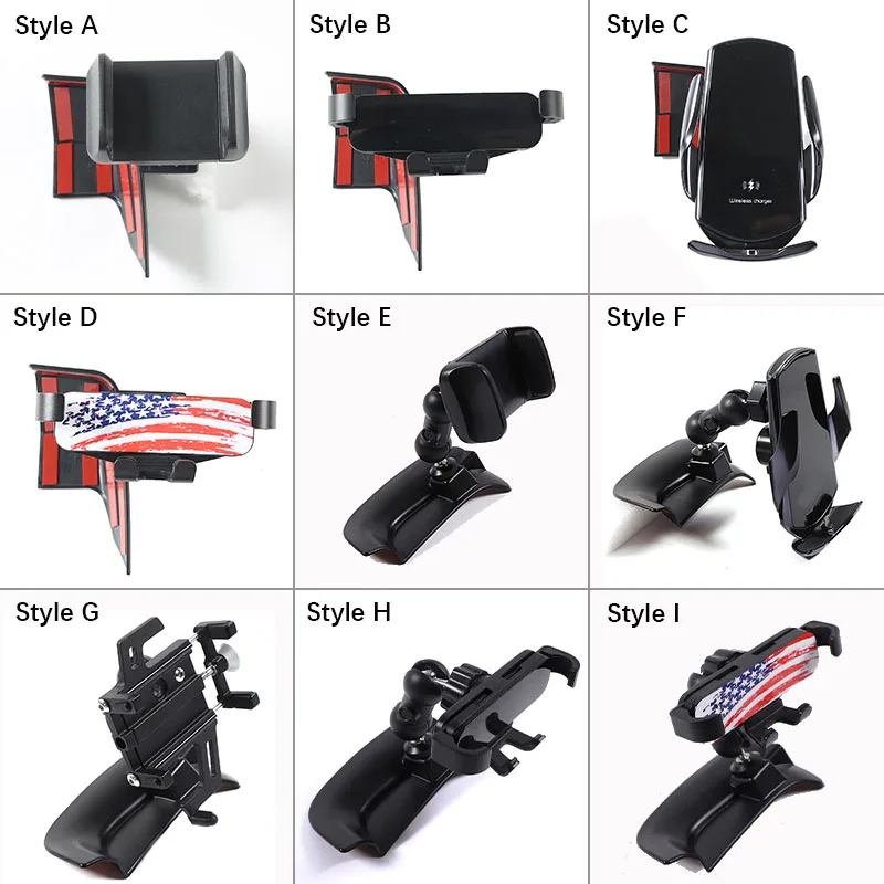 For Chevrolet Corvette C8 Z51 Z06 2020-2023 Accessories Car Mobile Phone Holder Bracket Navigation Screen Fixed Cell Phone Mount