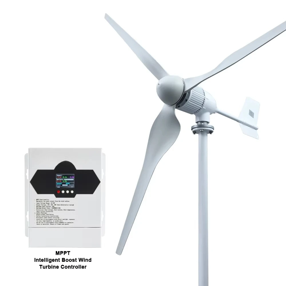 

6000W Hybrid Boost ARM Solar Panel Charge Controller 12V 24V 48V MPPT Wind Turbine Generator Controller with ARM Dump Load